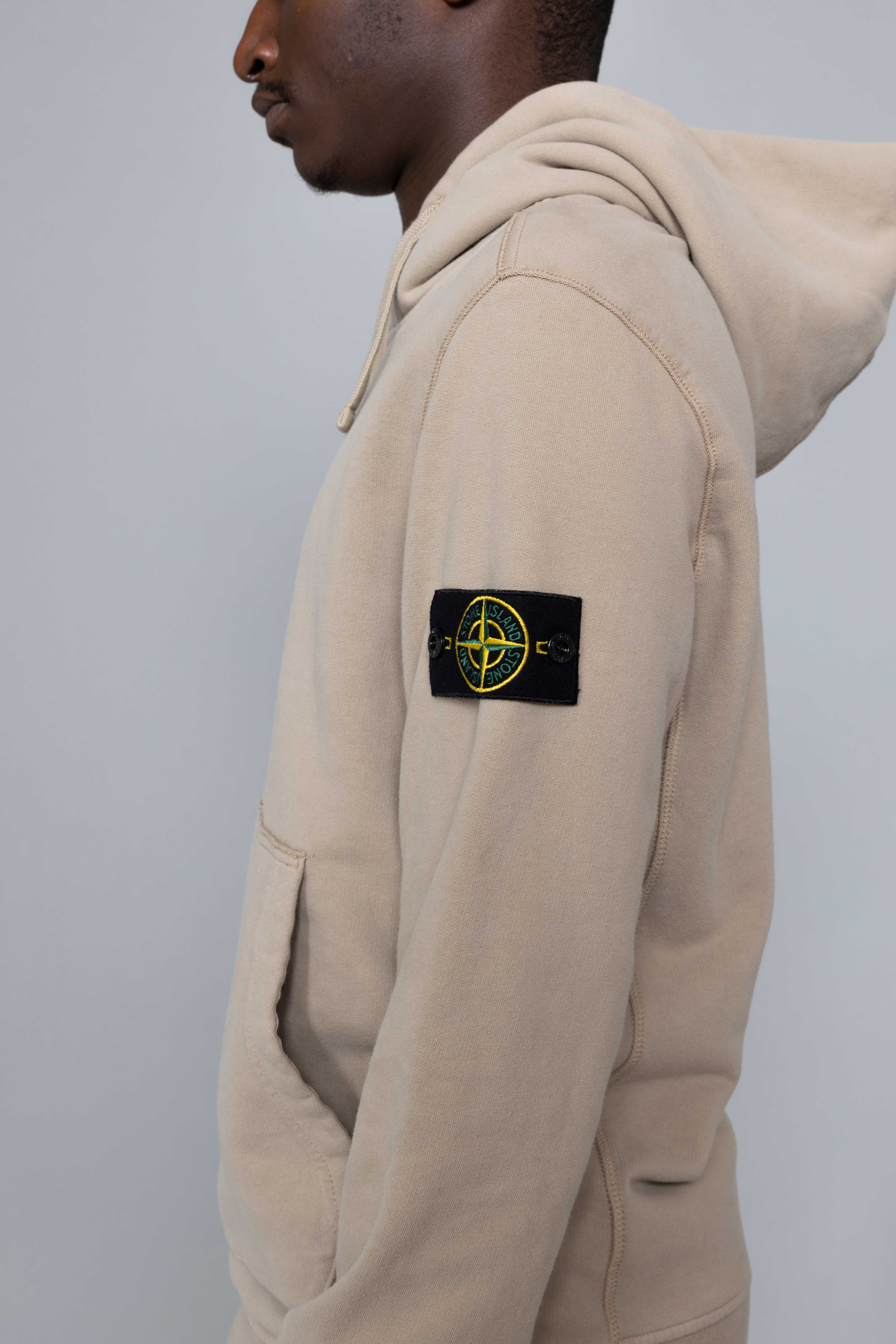 stone island sand hoodie