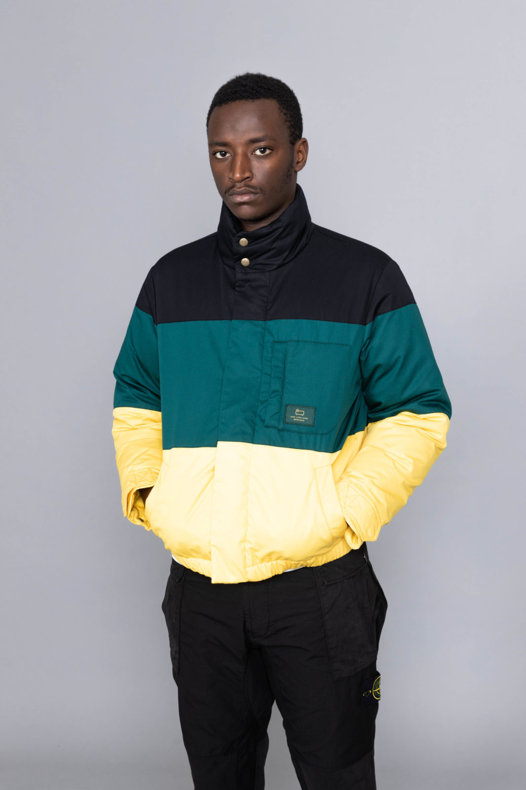 aime leon dore double snap puffer hoodie | housecleaningmadison.com