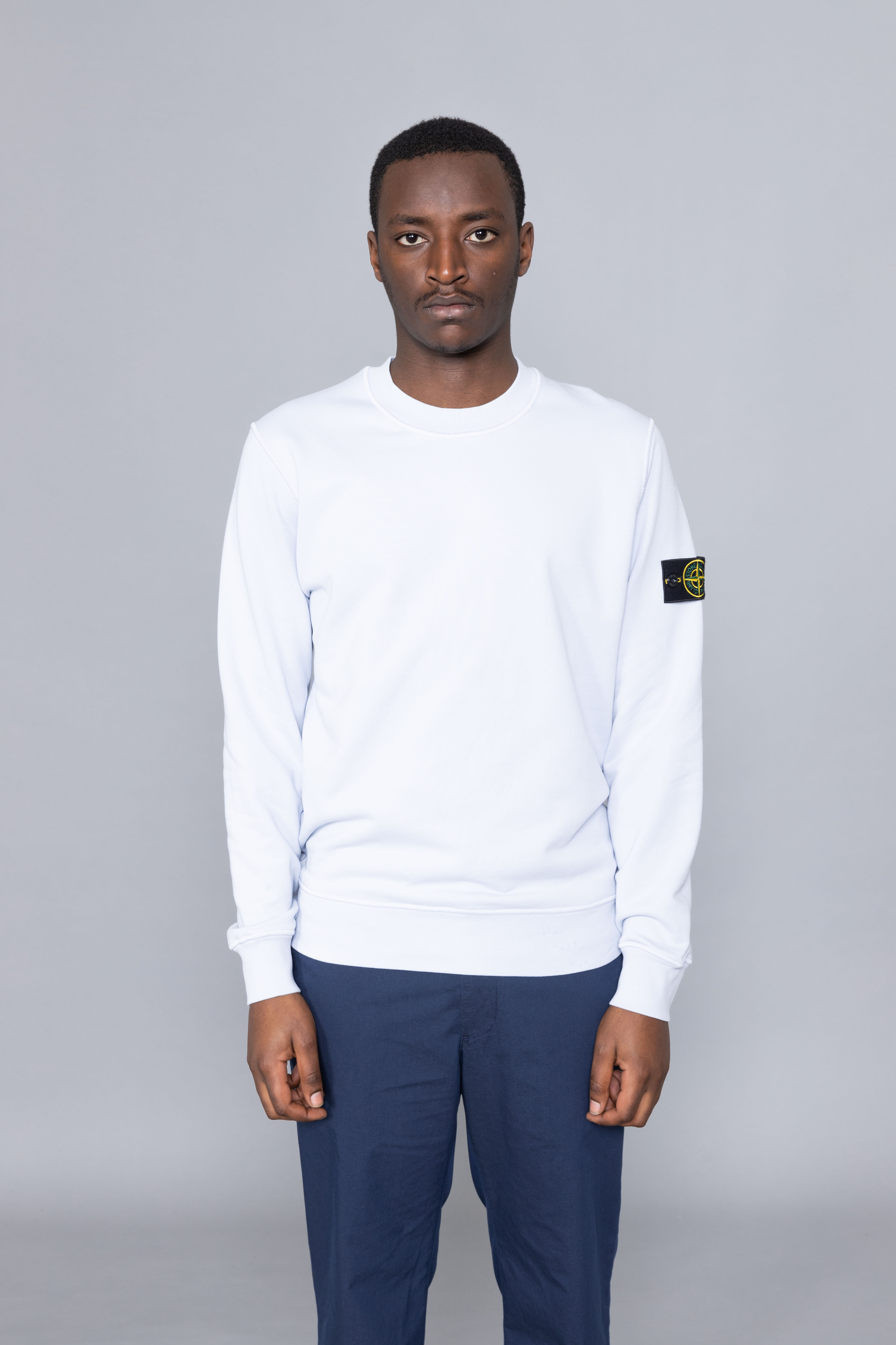 stone island sweatshirt sky blue