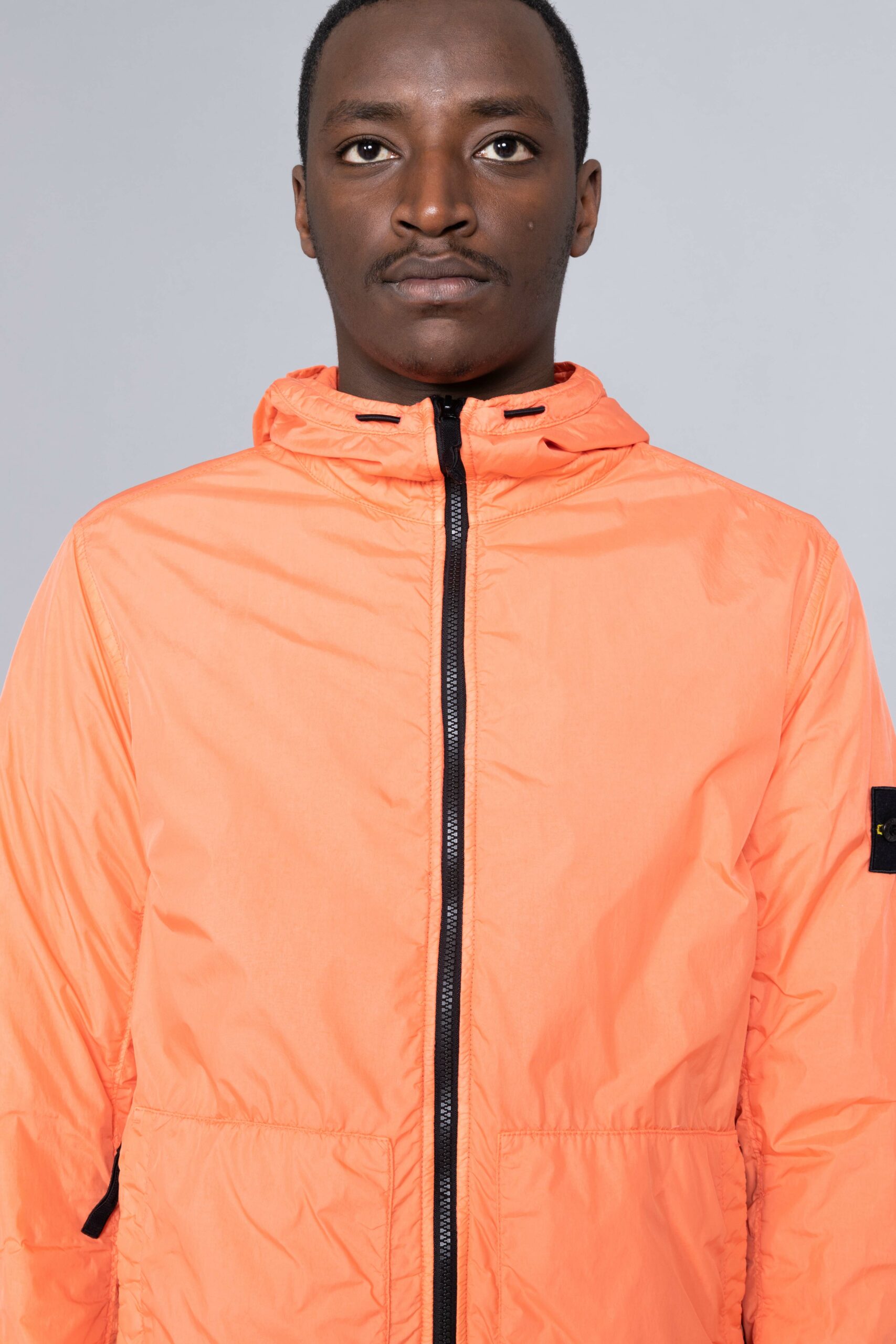 stone island crinkle reps orange