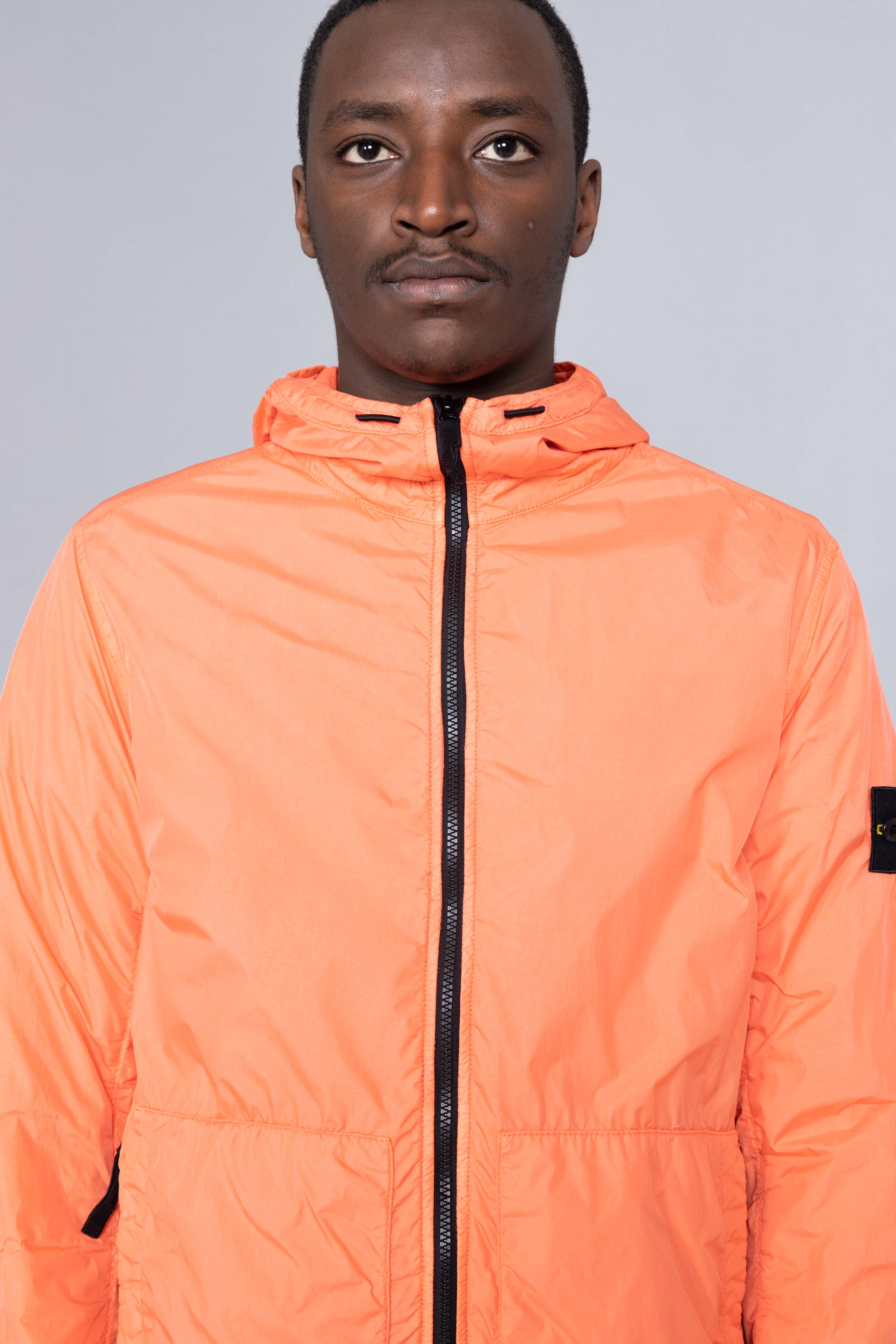 stone island crinkle reps orange