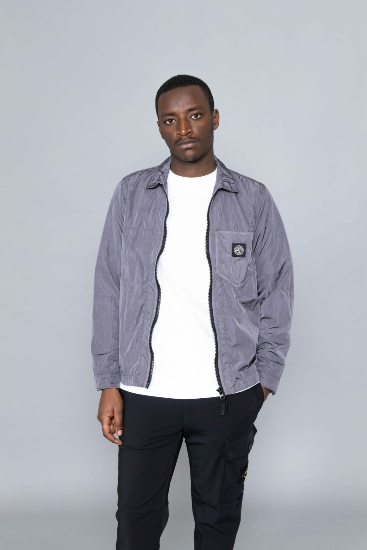 Stone island 2025 metal overshirt grey