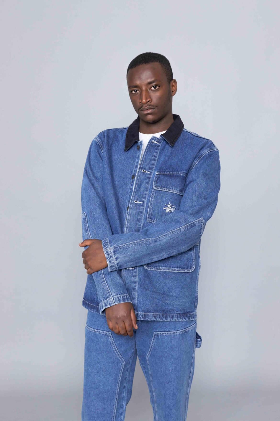 stussy jeans jacket