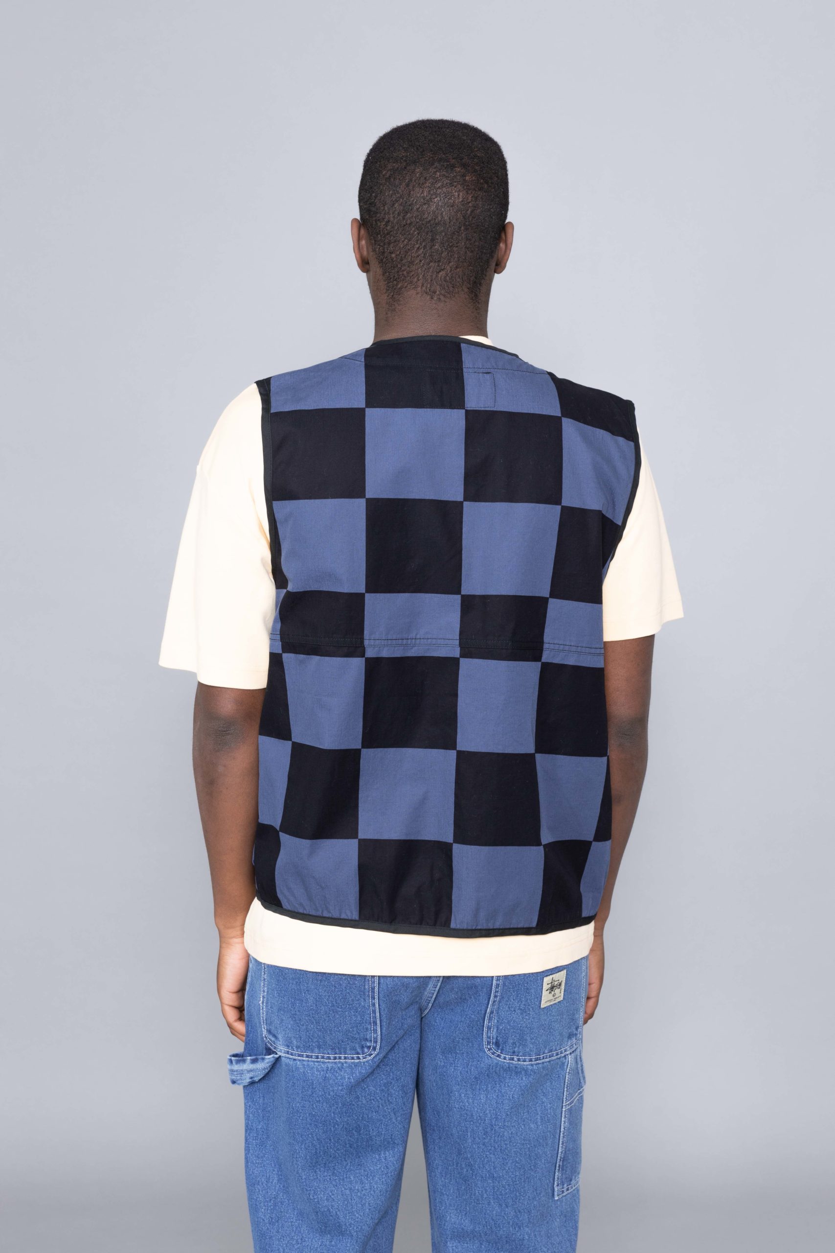 Stussy vest discount checkered