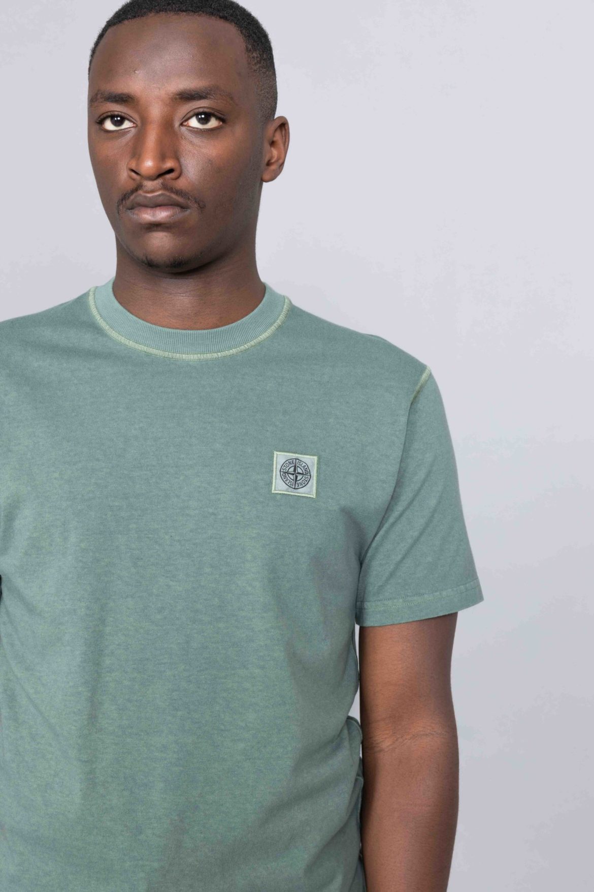 Stone island sales patch logo tee