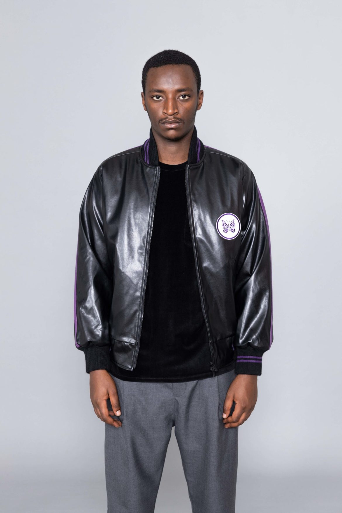 Needles Award Jacket Faux Leather - Centrevillestore