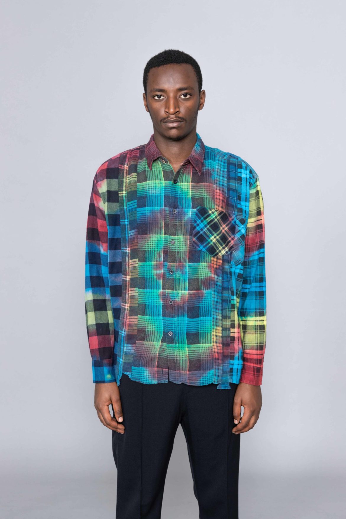 Needles Rebuild Flannel Shirt 7 Cuts - Centrevillestore