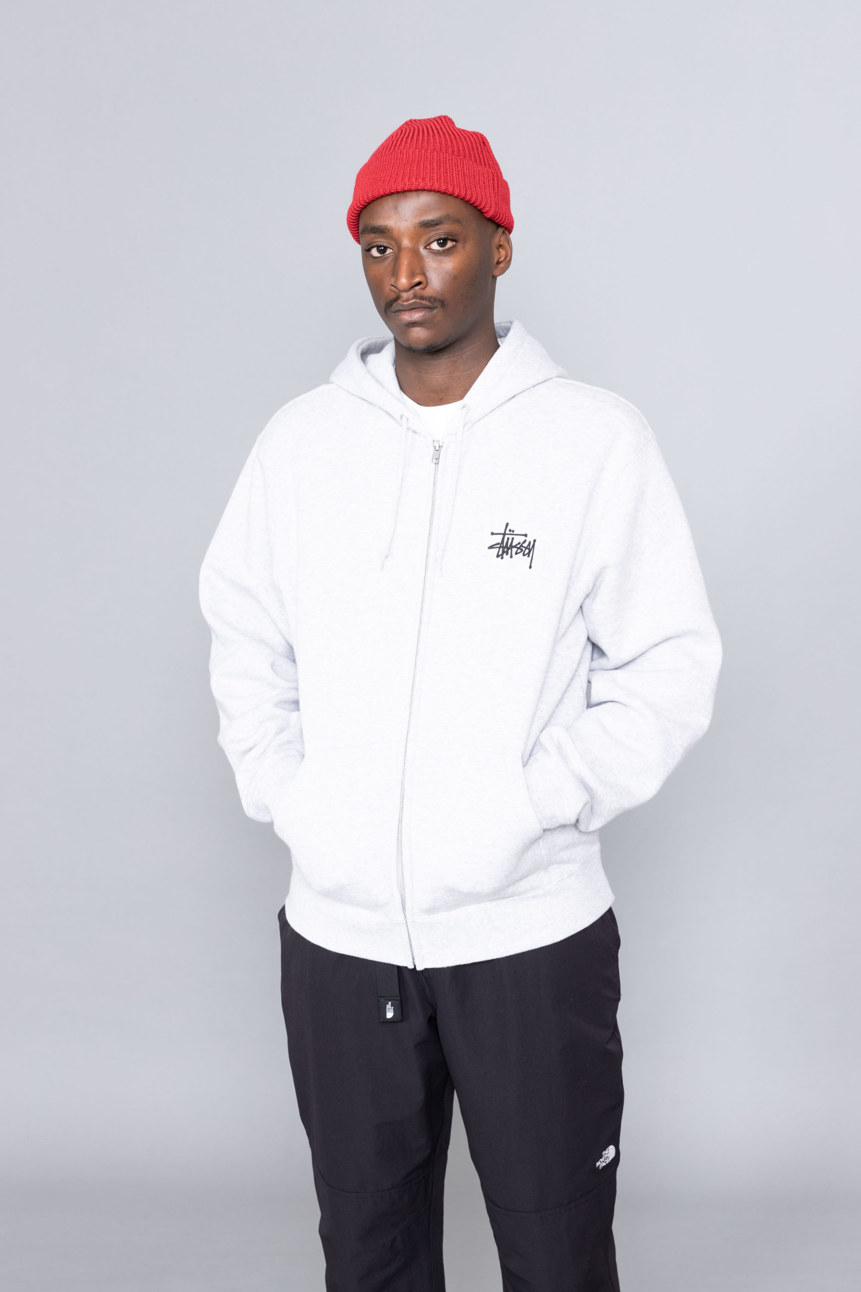 basic st¨¹ssy zip hood