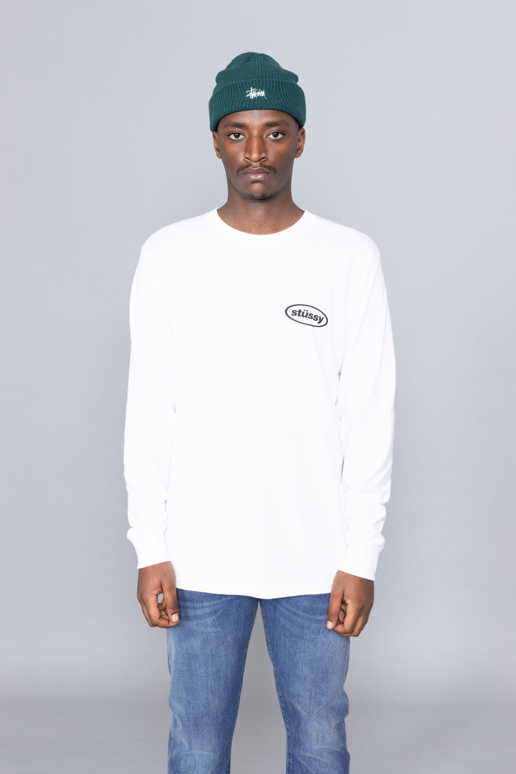 Stussy basic logo discount paint ls tee