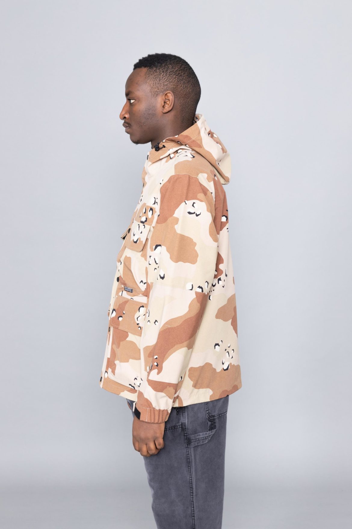 stussy camo taped field jacket