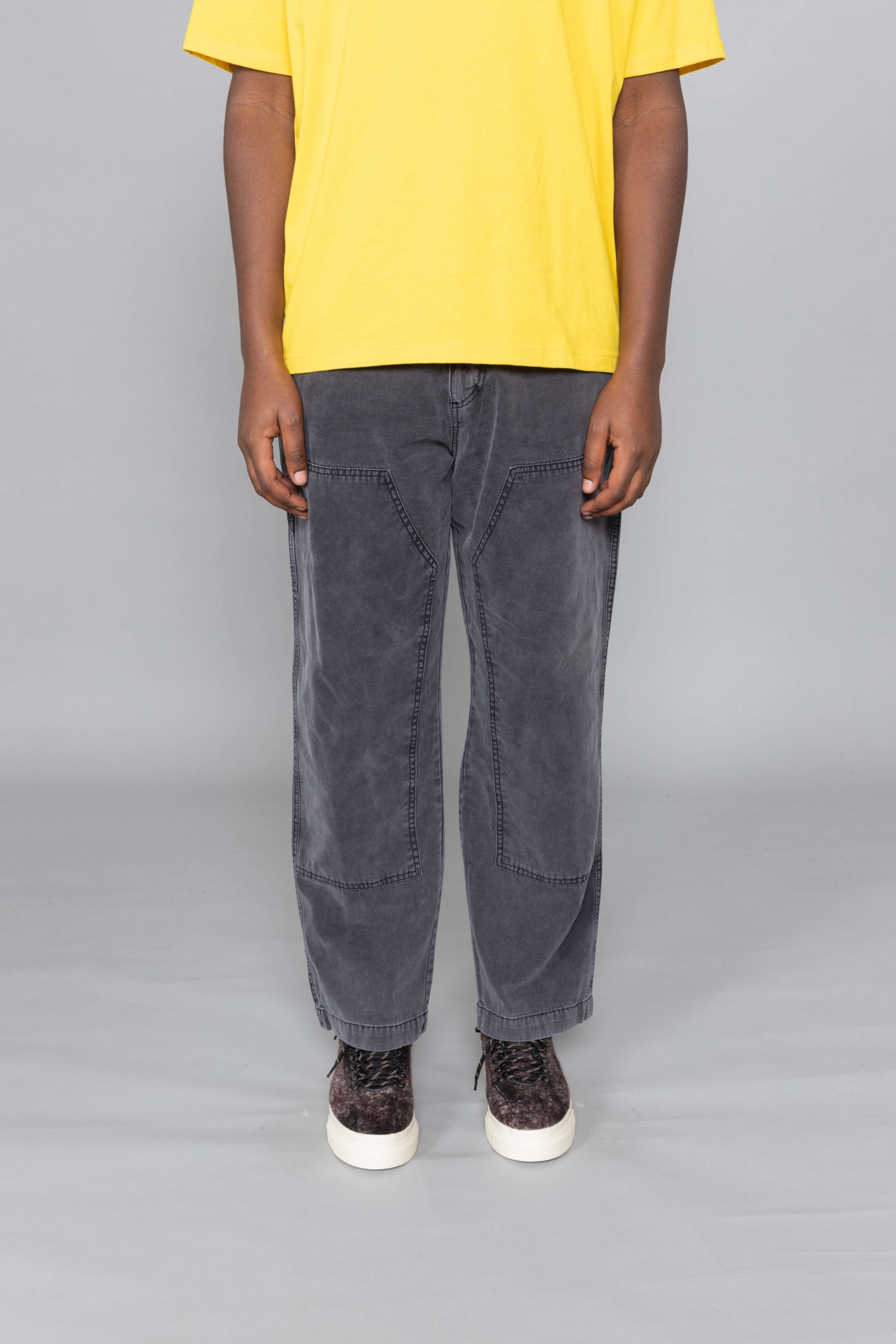 Stussy Washed Canvas Work Pant Grey brussels store - Centrevillestore
