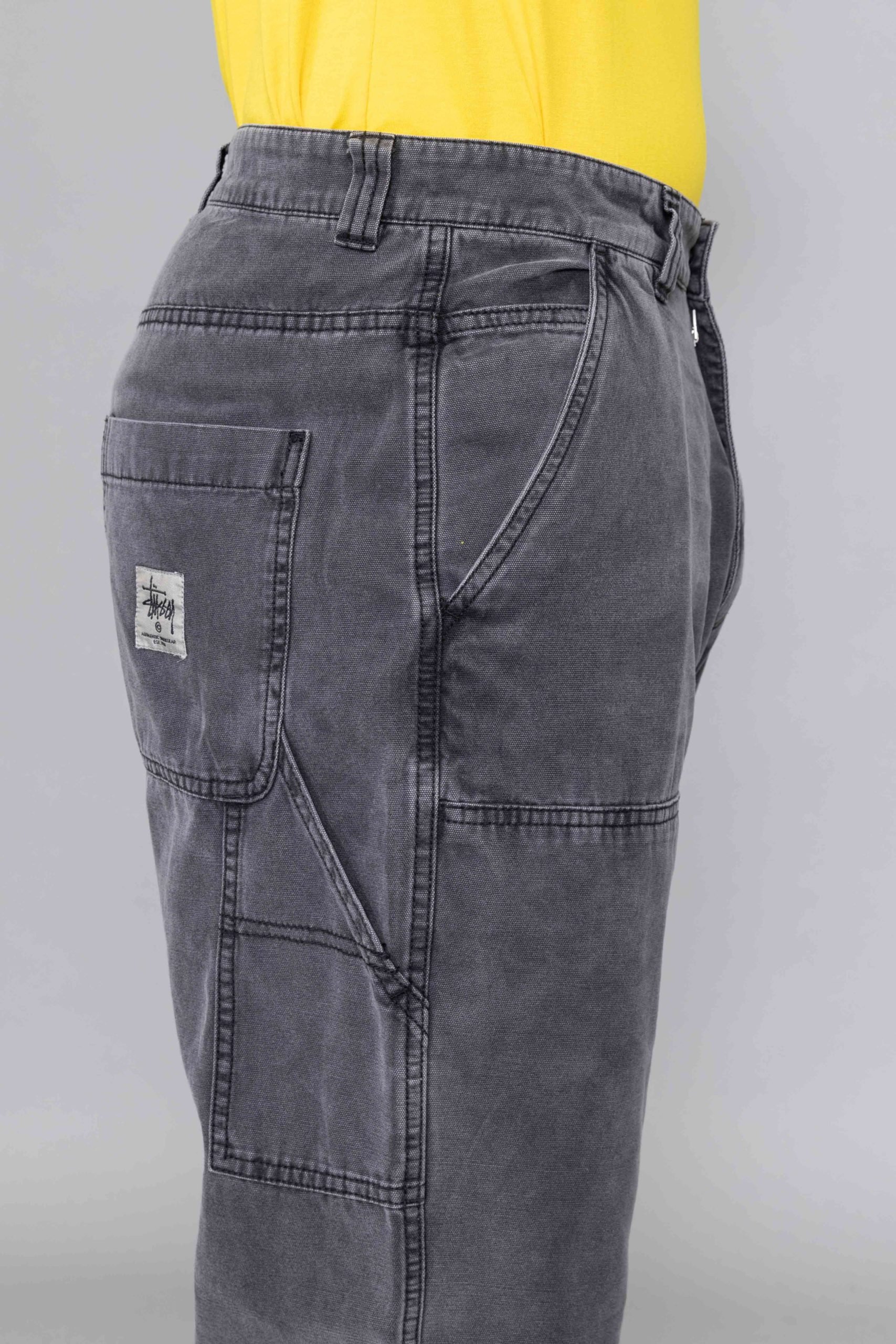 Stussy Washed Canvas Work Pant Grey nike collab - Centrevillestore