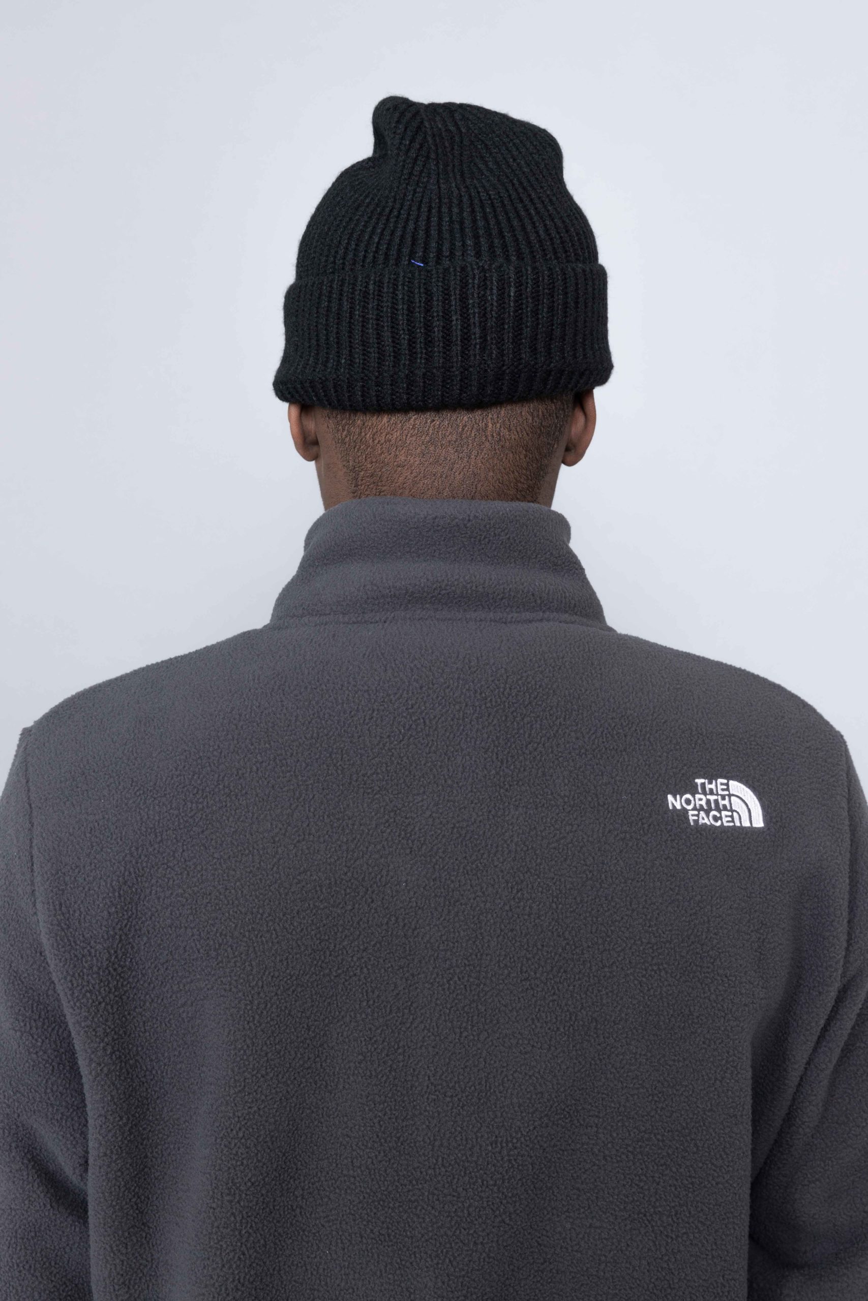 the north face fleeski full zip fleece in grey