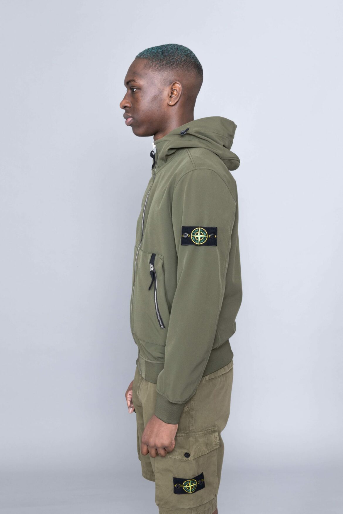 Stone island soft clearance shell r olive