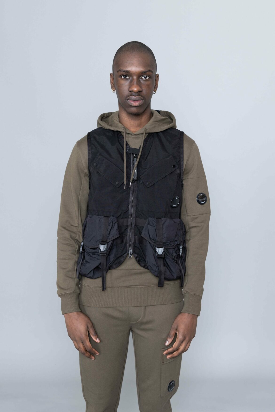 C.P. Company Taylon P Mixed Utility Vest - Centrevillestore