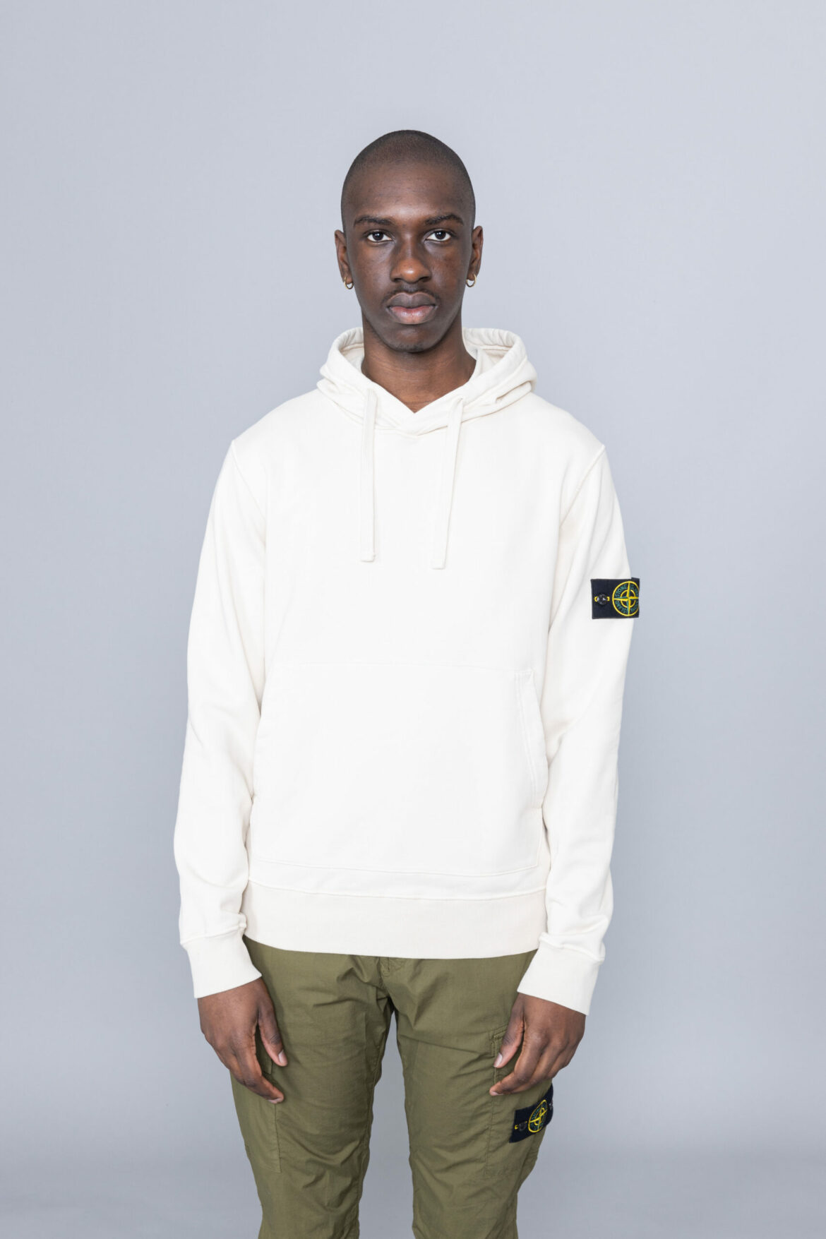 Stone Island Hoodie Sweatshirt Ivory Centrevillestore