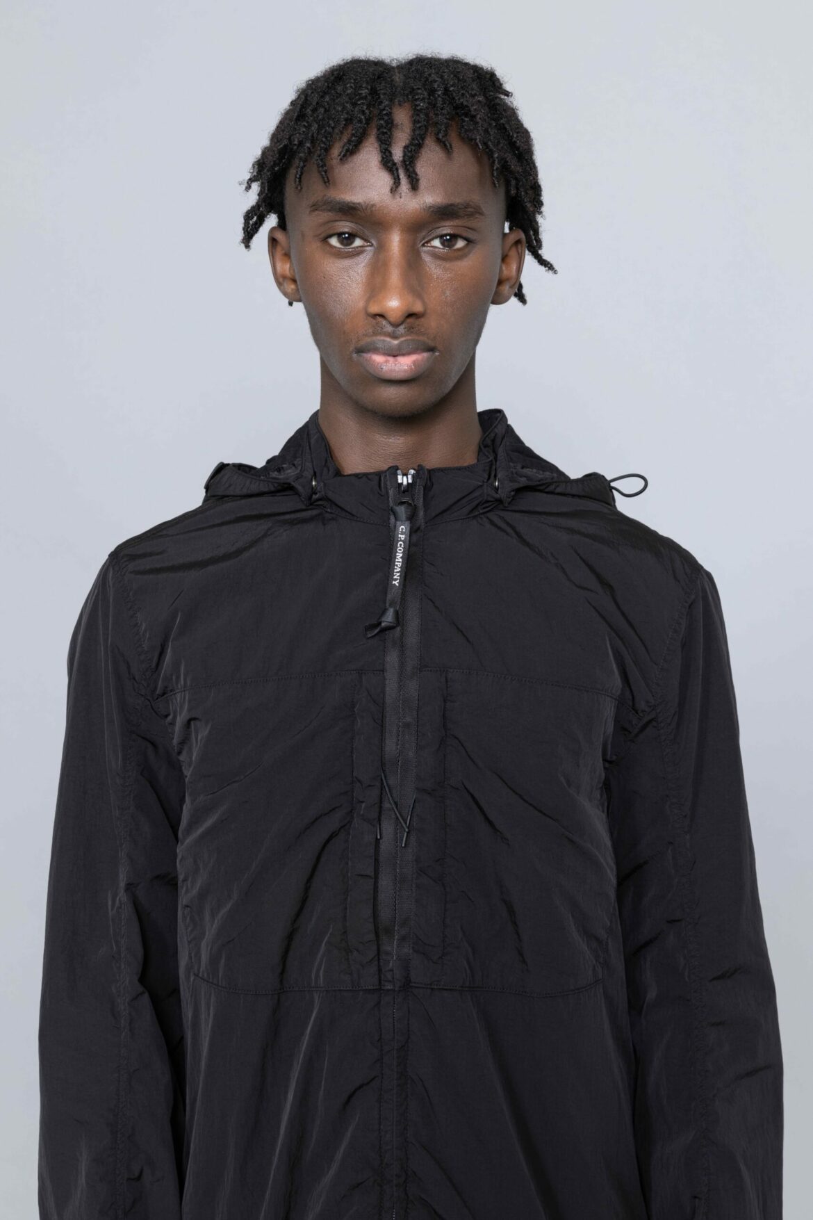 C.P. Company Chrome R Detachable Goggle Overshirt Black brussels shop Centrevillestore