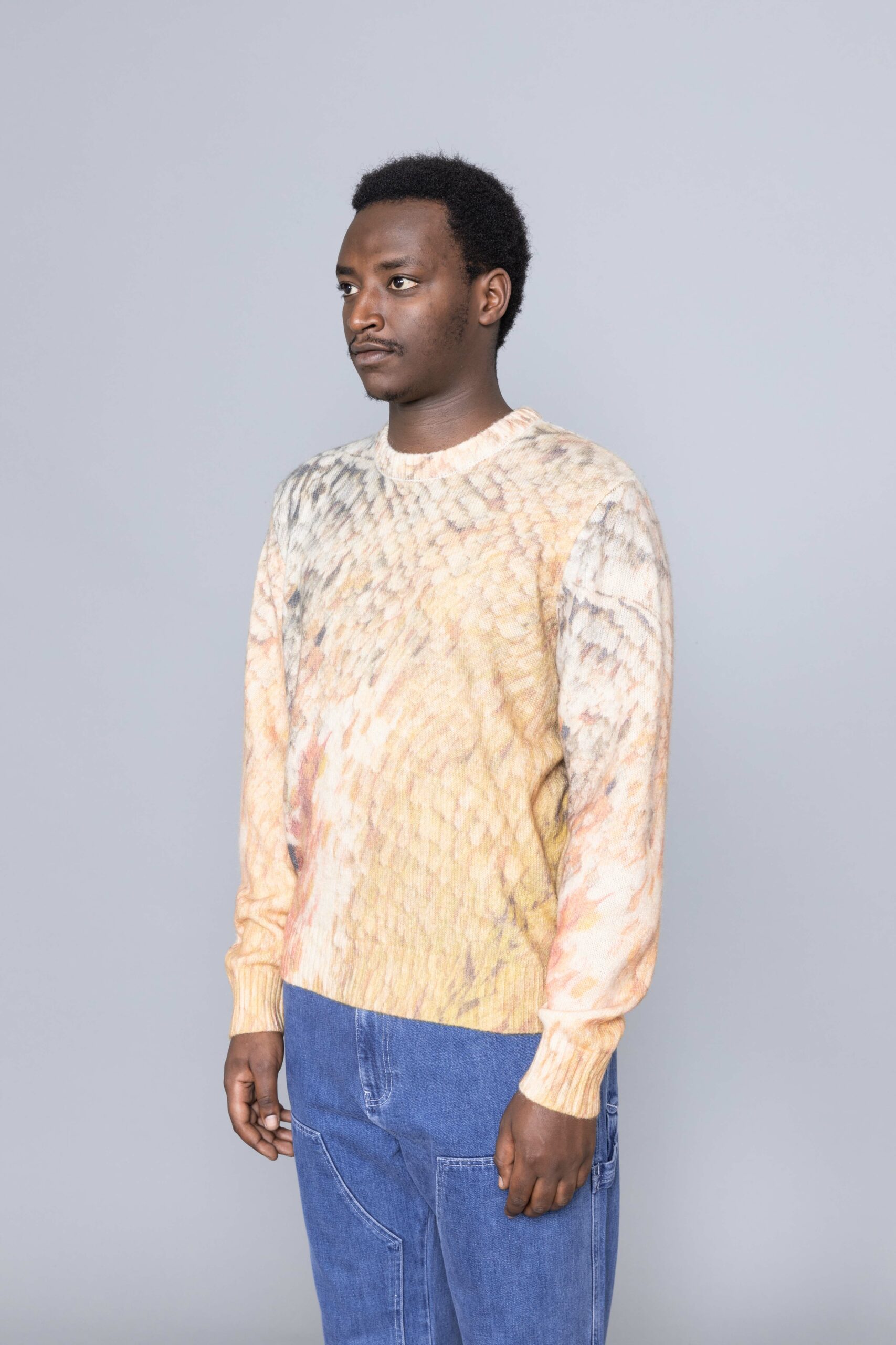 knitstussy 21FW WINGS PRINT SWEATER