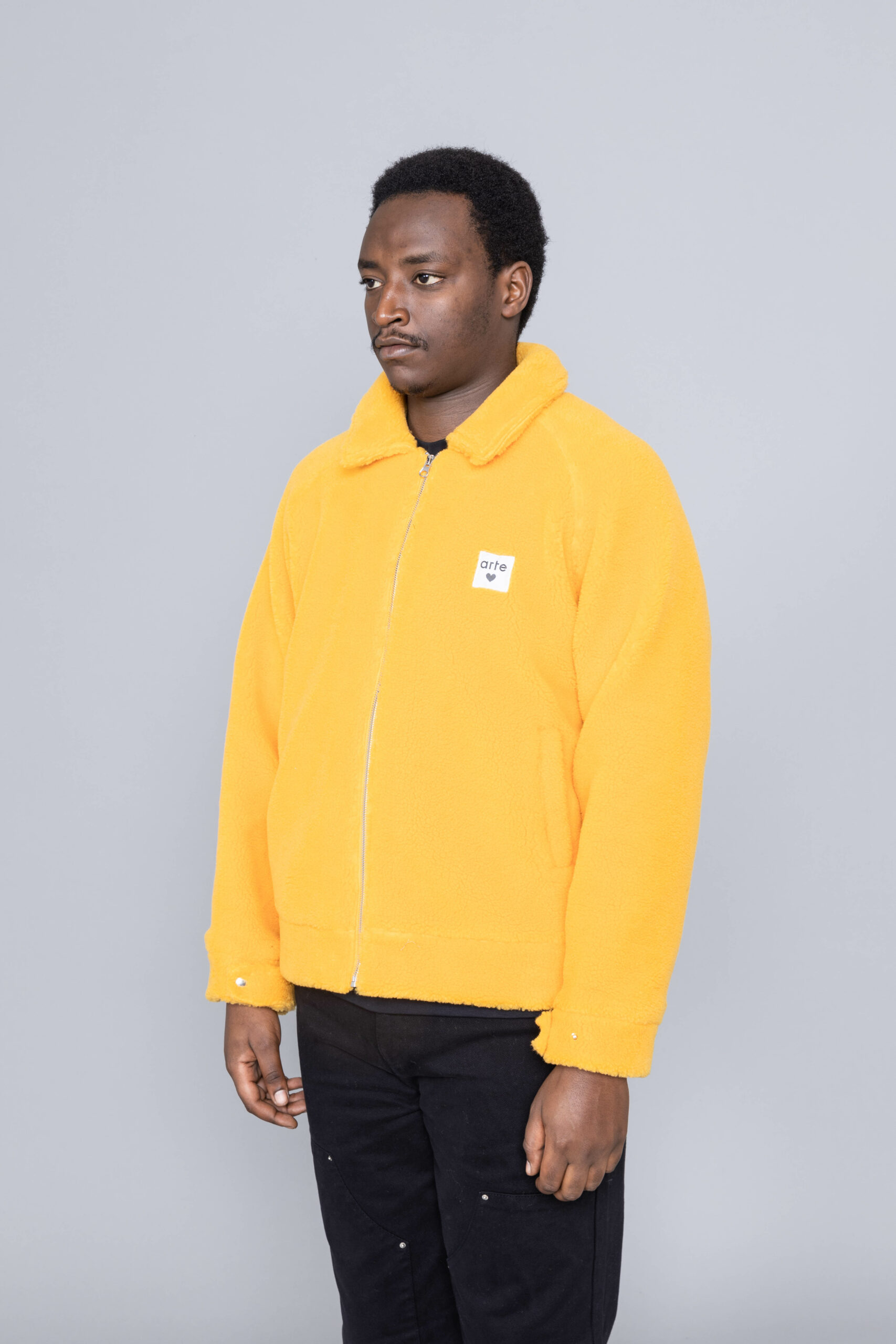 Yellow sherpa jacket sale