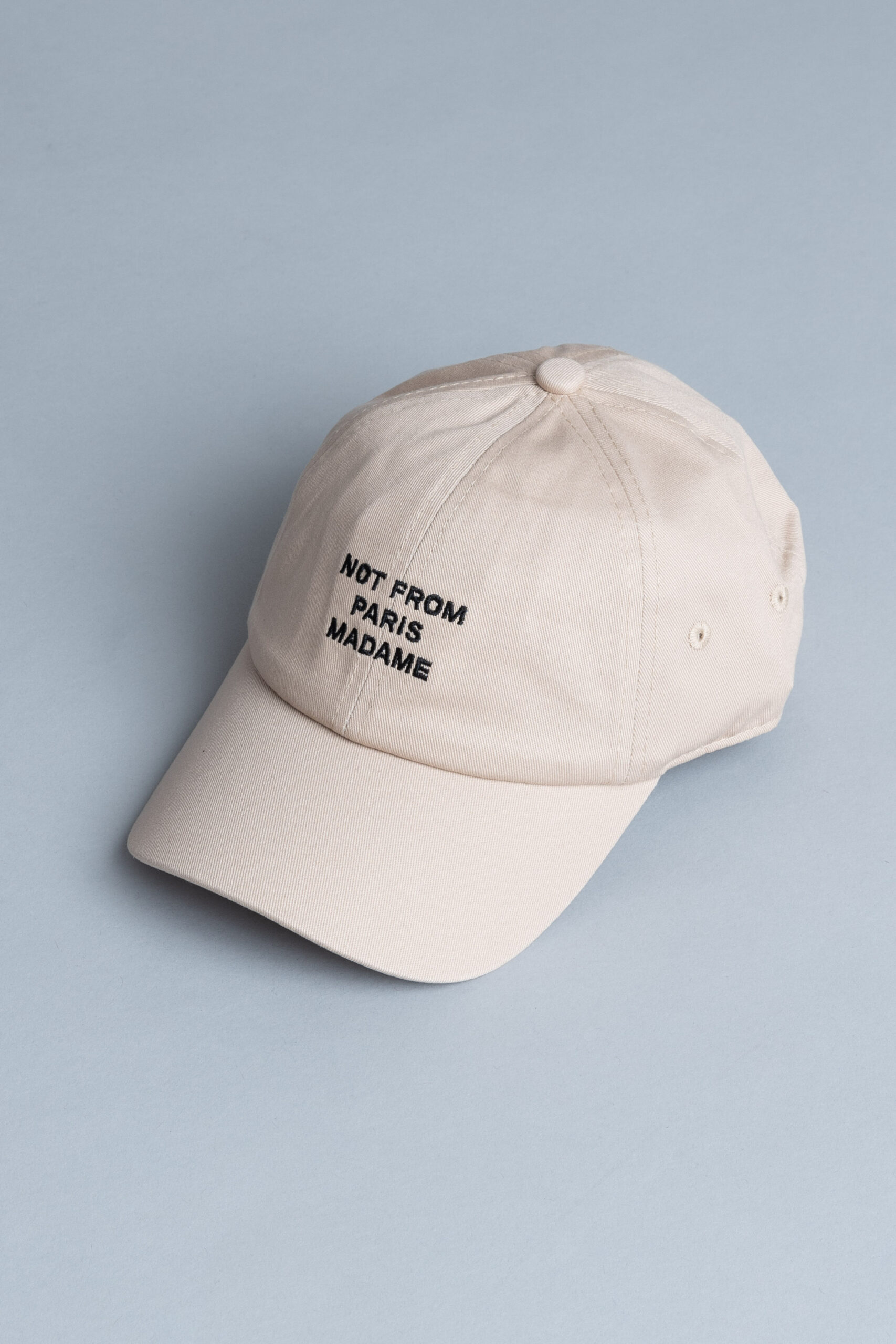 Drole de Monsieur La Casquette Slogan Beige • Centreville