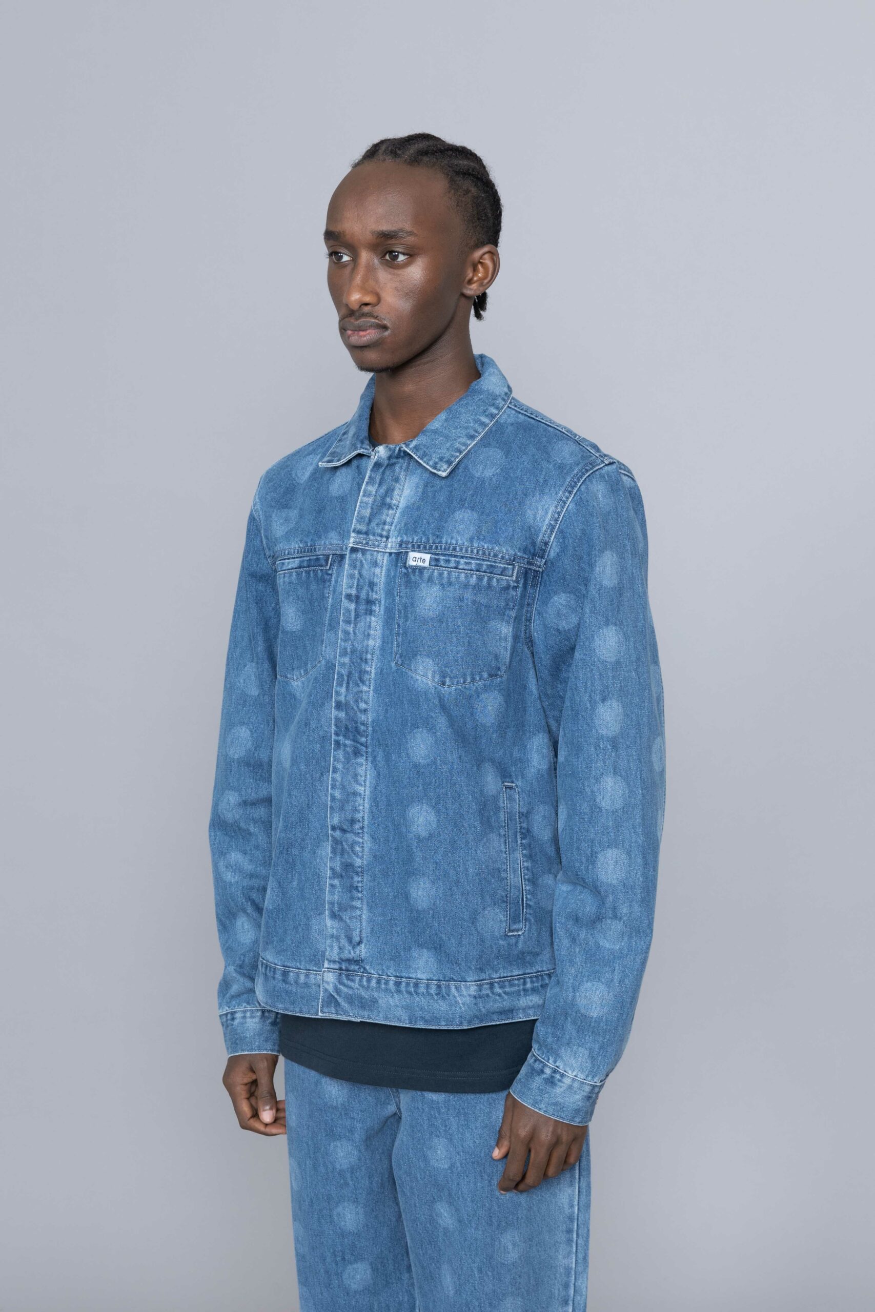 Arte Antwerp Jackson Dots Fade Jacket Bleach Denim