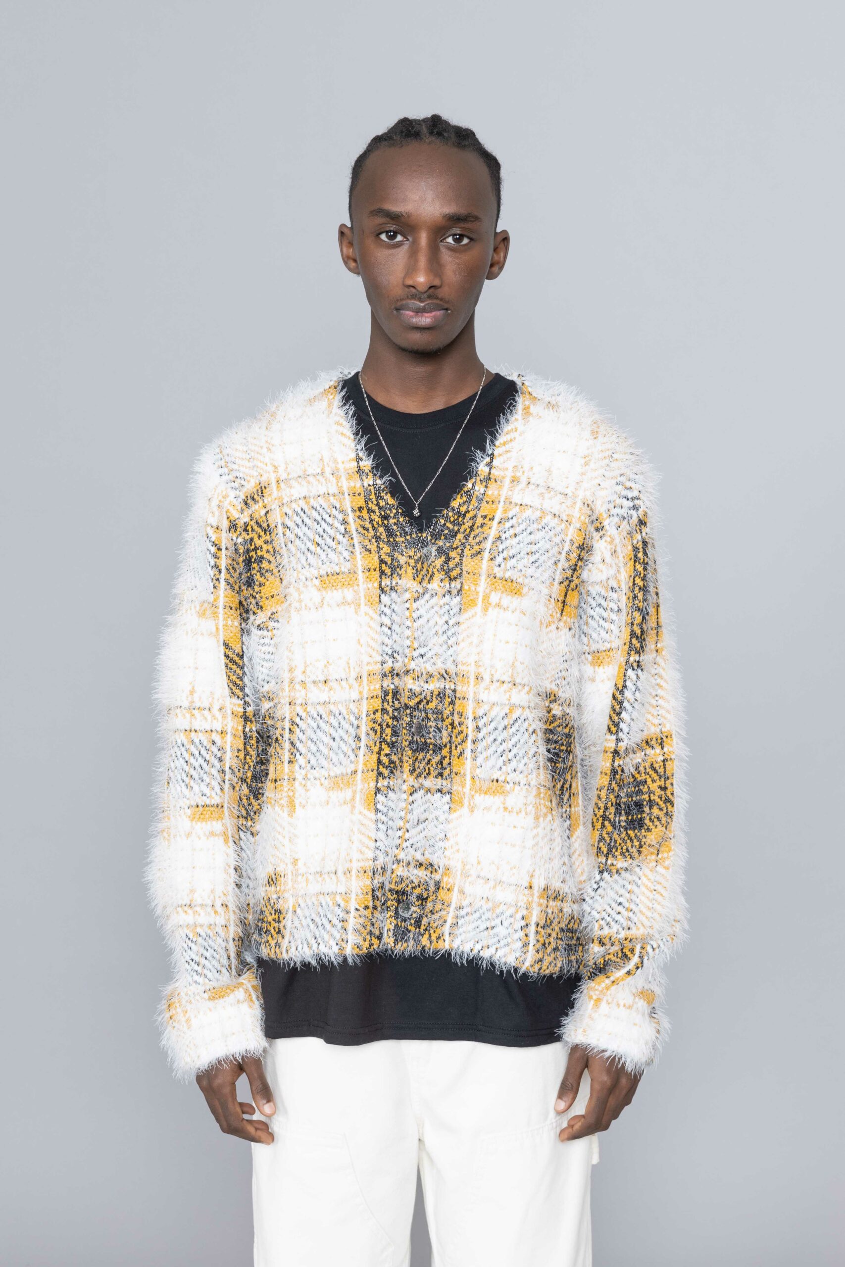 Stussy Hairy Plaid Cardigan • Centreville Store