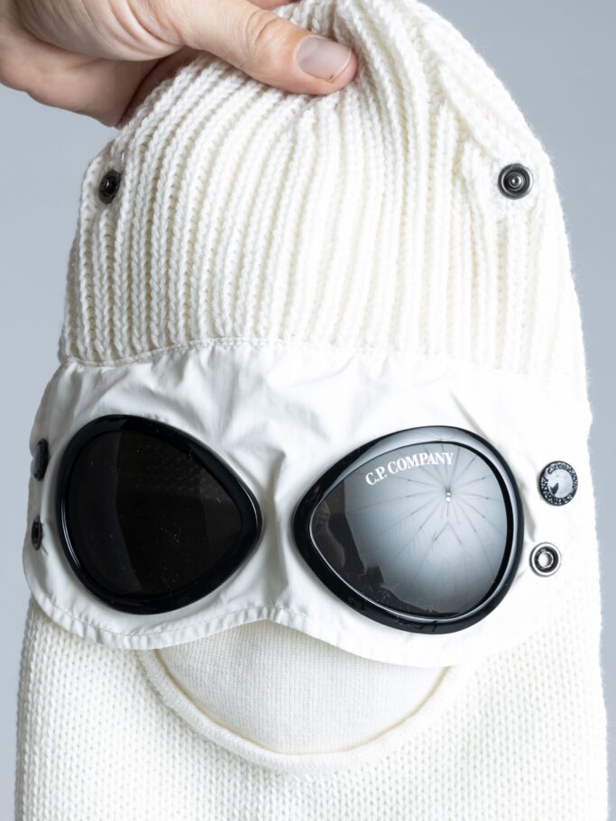 C.P. Company Black Wool Goggle Ski Mask C.P. Company